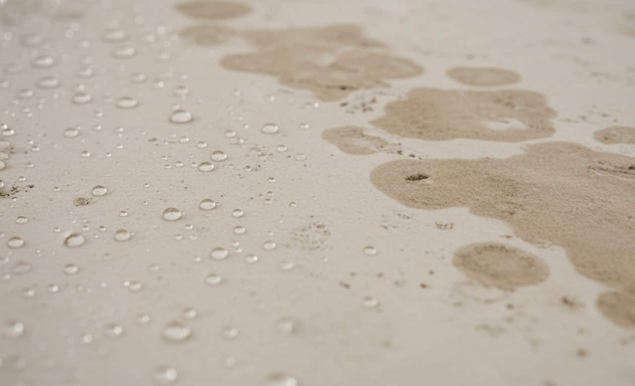 Rimozione graffiti da muro trattato