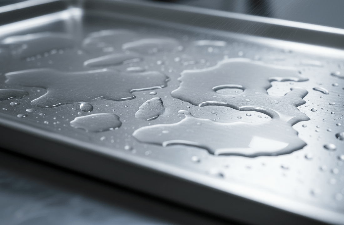 Superficie compromessa con coating inattivo - acqua che bagna uniformemente