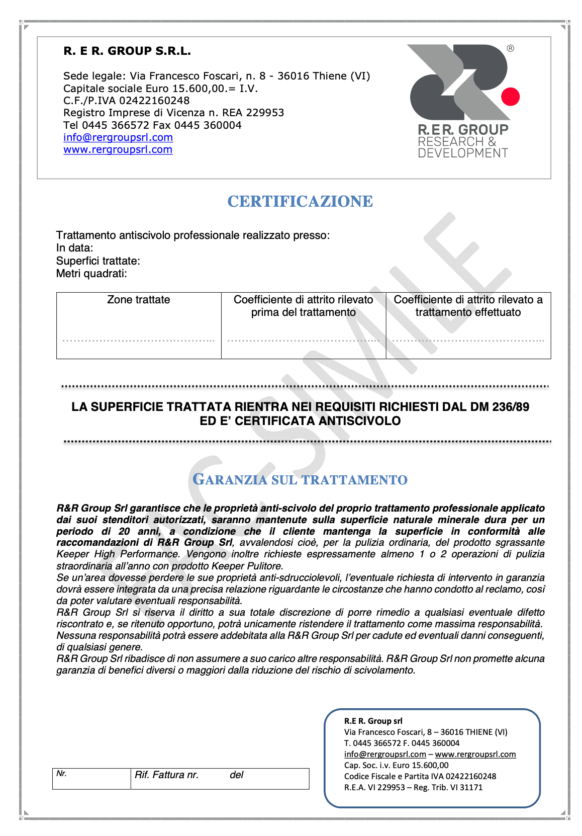 Certificazione Conformità